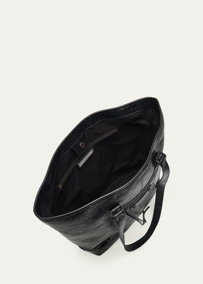 Balenciaga Men's Le City Cabas Tote Bag in Arena Lambskin | Thumbnail 4 Balenciaga Men's Le City Cabas Tote Bag in Arena Lambskin | Thumbnail 4
