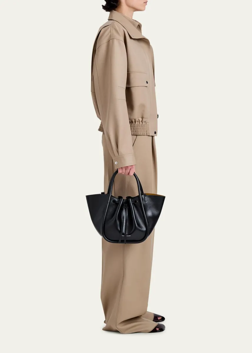 Proenza Schouler Small Ruched Leather Tote Bag | Thumbnail 4 Proenza Schouler Small Ruched Leather Tote Bag | Thumbnail 4