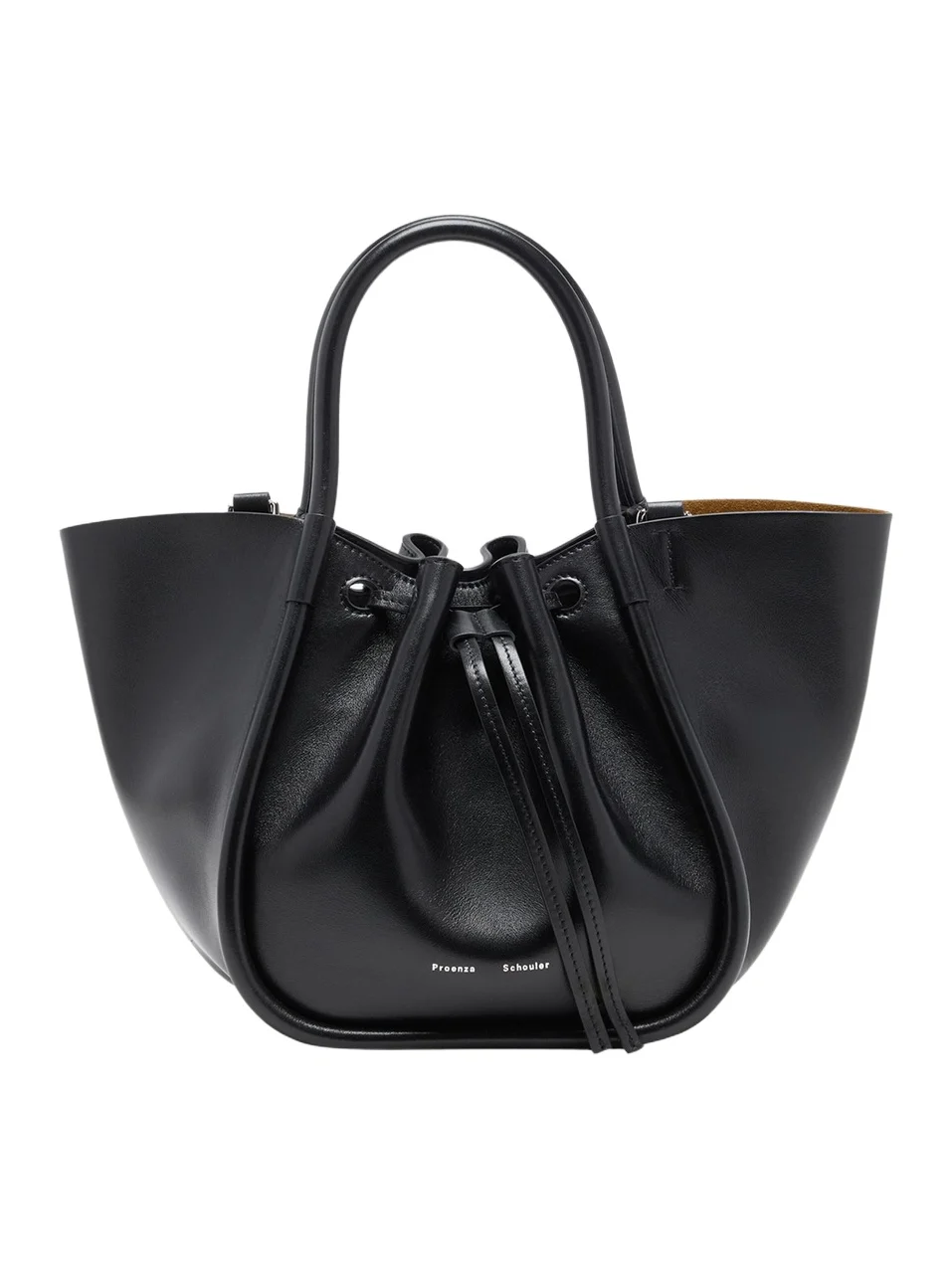 Small Ruched Leather Tote Bag Small Ruched Leather Tote Bag
