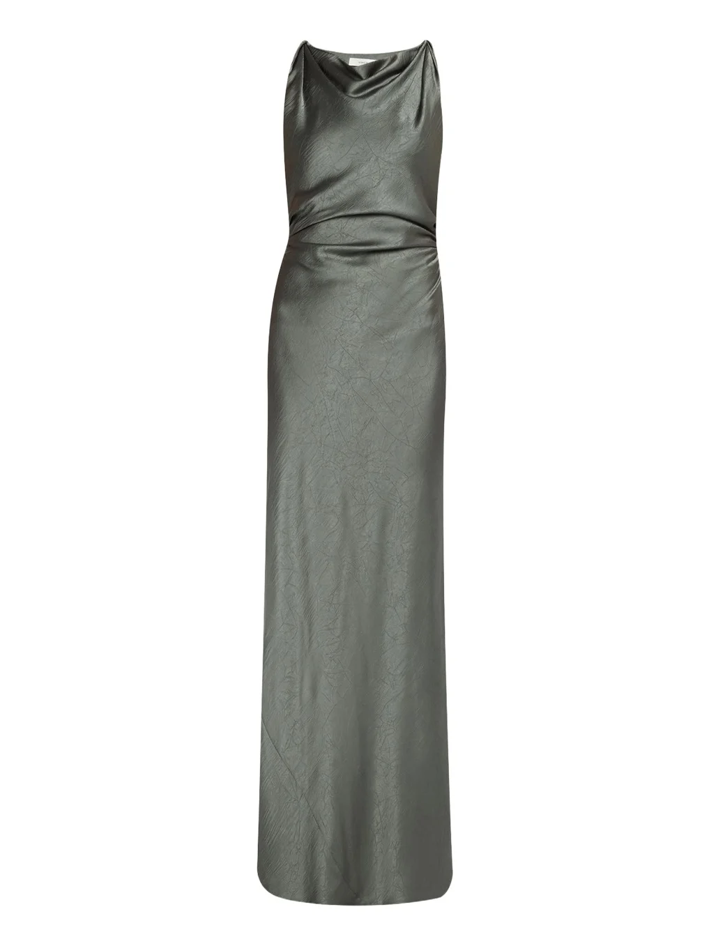 Twist Satin Maxi Dress