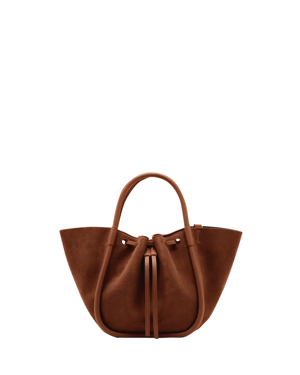 Proenza Schouler Small Ruched Suede and Leather Tote Bag | Thumbnail 2 Proenza Schouler Small Ruched Suede and Leather Tote Bag | Thumbnail 2