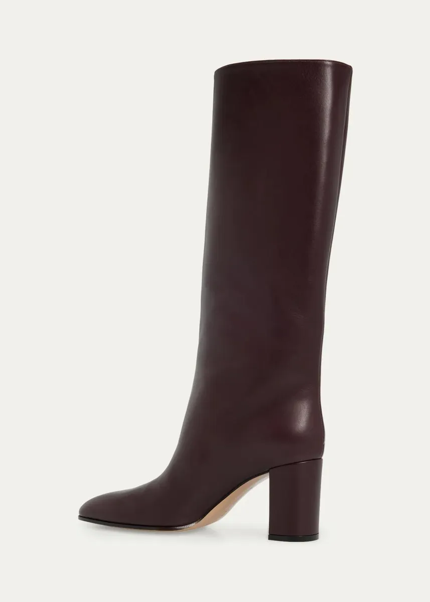 Gianvito Rossi 70mm Nappa Leather Knee-High Boots | Thumbnail 6