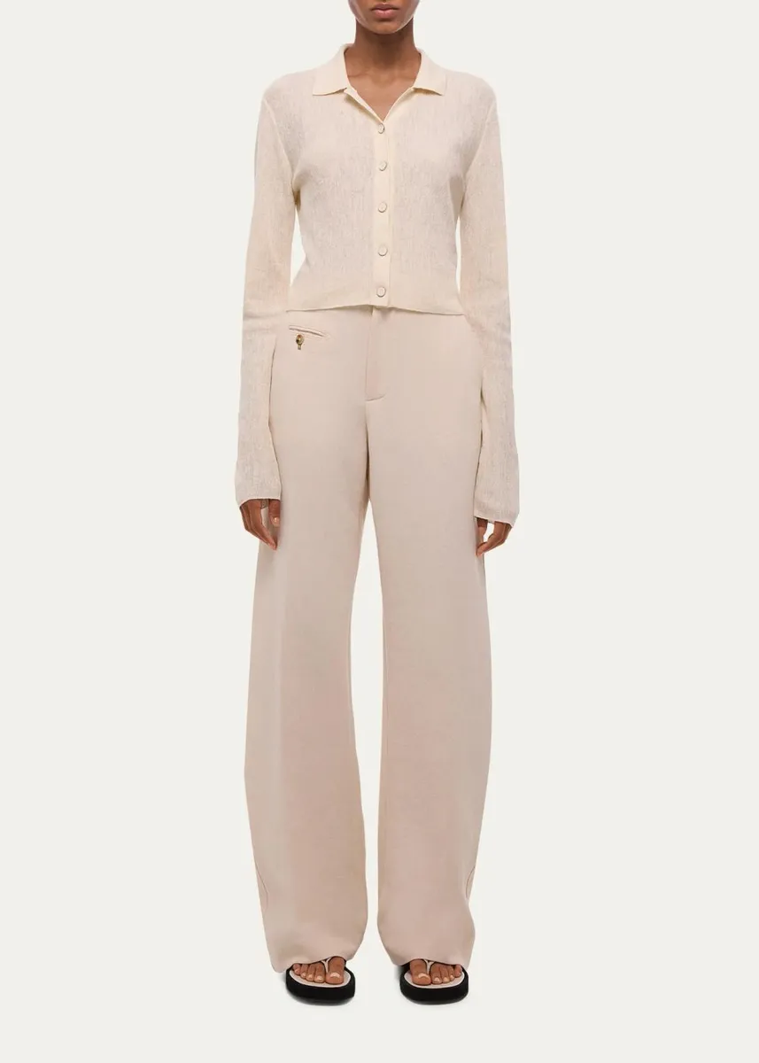 Helmut Lang Raw Edge Linen-Blend Knit Cardigan | Thumbnail 2