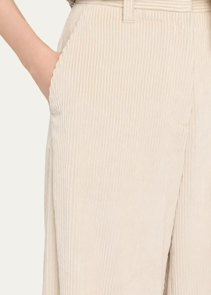 Brunello Cucinelli Cotton Corduroy Wide-Leg Trousers | Thumbnail 5