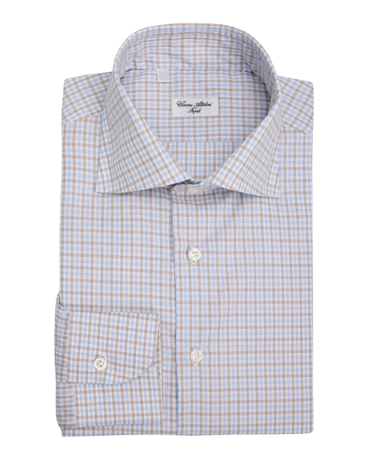 Cesare Attolini Men's Plaid Cotton Shirt