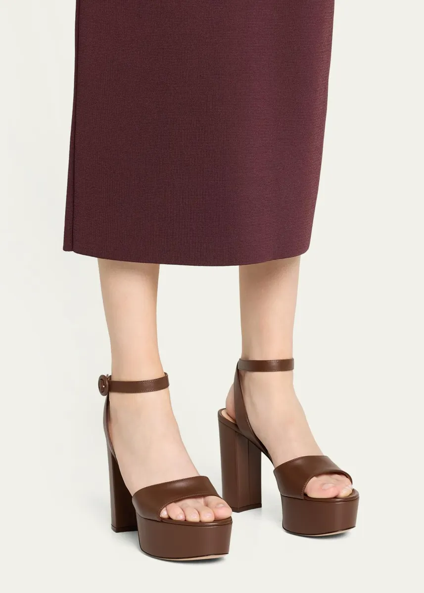 Gianvito Rossi 70mm Nappa Leather Platform Sandals | Thumbnail 2 Gianvito Rossi 70mm Nappa Leather Platform Sandals | Thumbnail 2