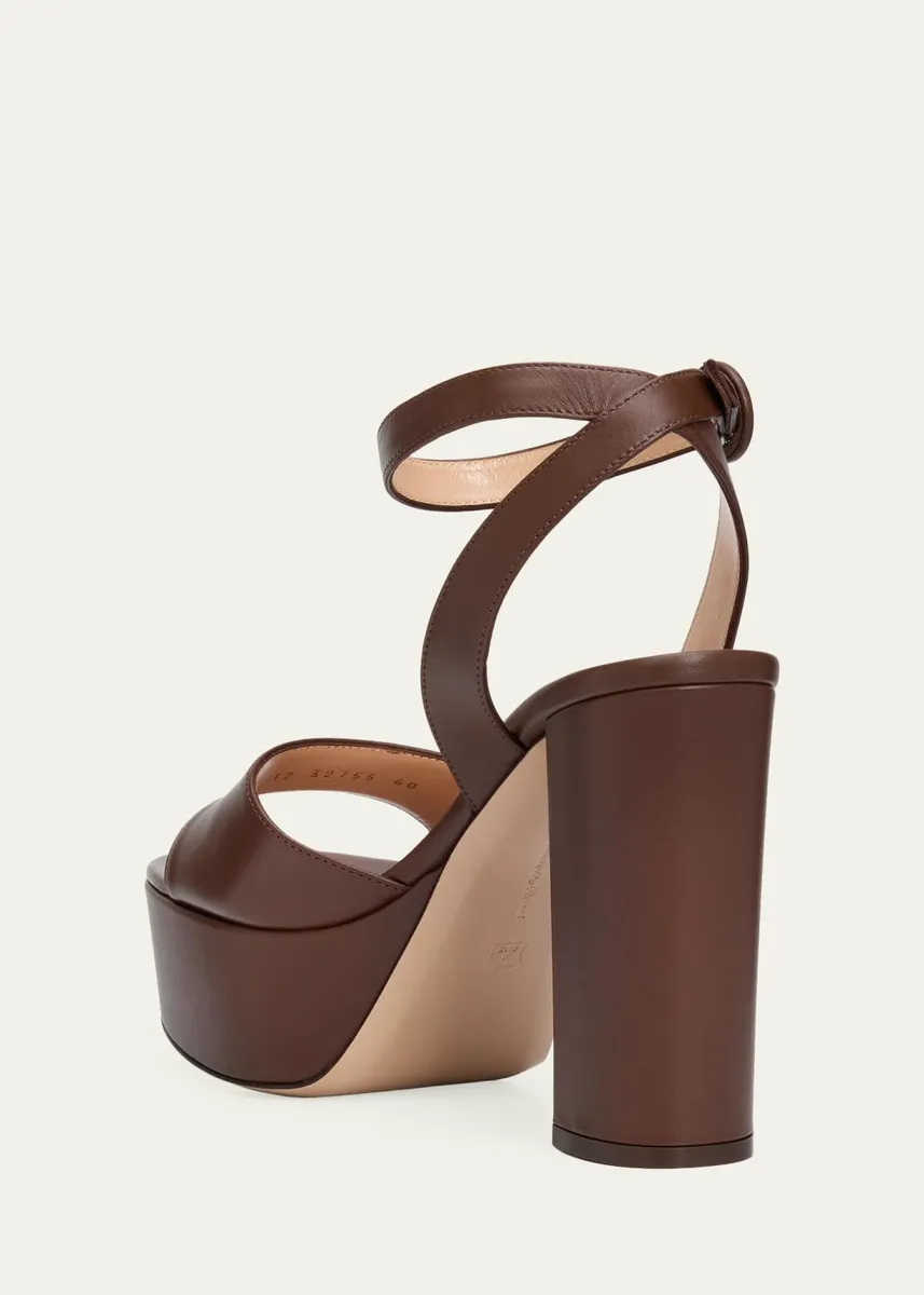 Gianvito Rossi 70mm Nappa Leather Platform Sandals | Thumbnail 4 Gianvito Rossi 70mm Nappa Leather Platform Sandals | Thumbnail 4