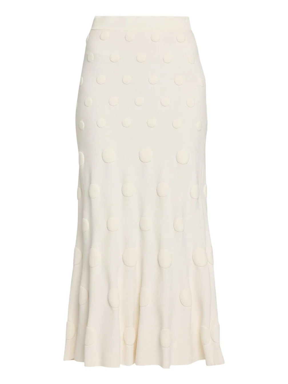 Lela Rose Pucker Dot Knit Midi Skirt