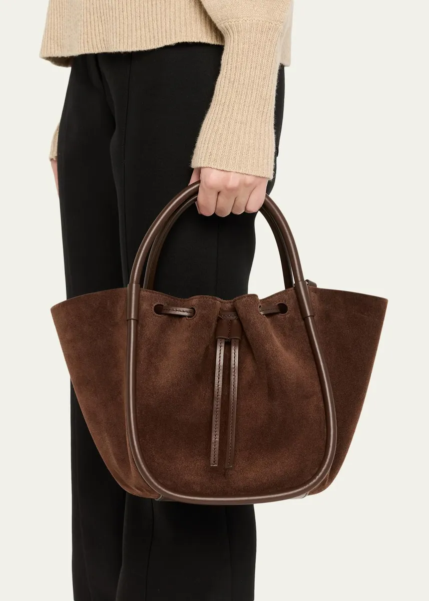 Proenza Schouler Small Ruched Suede Tote Bag | Thumbnail 2 Proenza Schouler Small Ruched Suede Tote Bag | Thumbnail 2