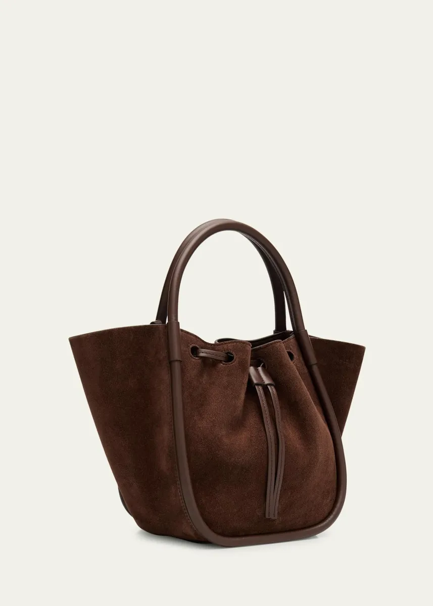 Proenza Schouler Small Ruched Suede Tote Bag | Thumbnail 3 Proenza Schouler Small Ruched Suede Tote Bag | Thumbnail 3