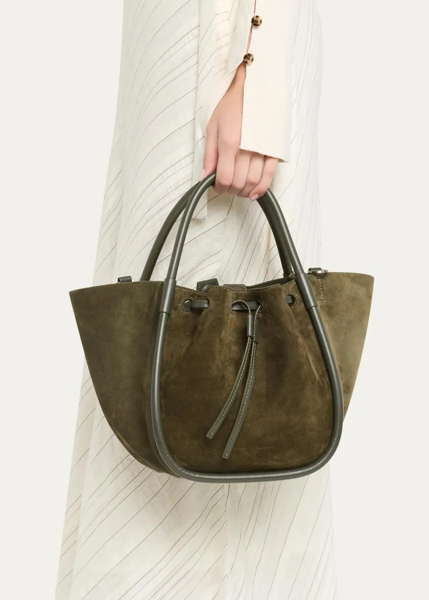 Proenza Schouler Small Ruched Suede Tote Bag | Thumbnail 6 Proenza Schouler Small Ruched Suede Tote Bag | Thumbnail 6
