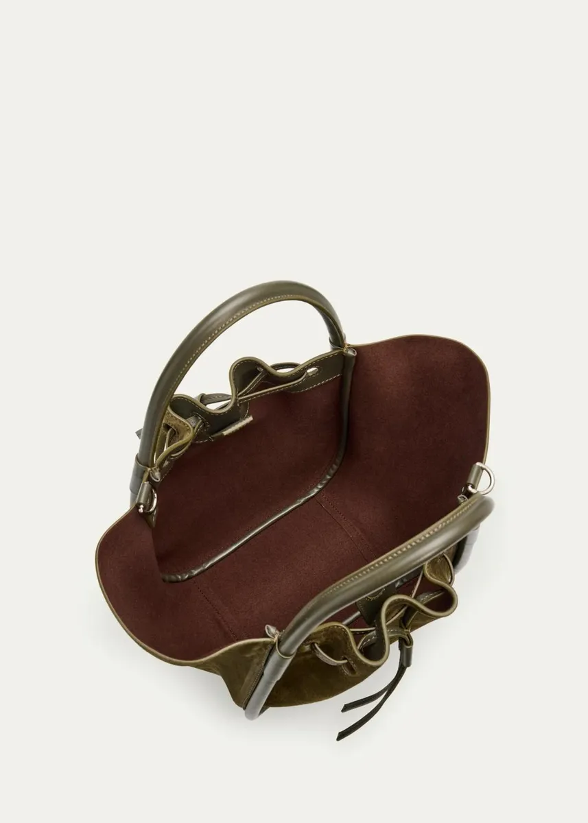 Proenza Schouler Small Ruched Suede Tote Bag | Thumbnail 8 Proenza Schouler Small Ruched Suede Tote Bag | Thumbnail 8