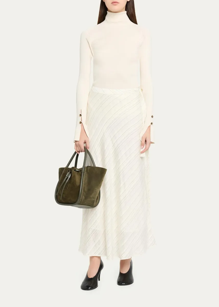 Proenza Schouler Small Ruched Suede Tote Bag | Thumbnail 9 Proenza Schouler Small Ruched Suede Tote Bag | Thumbnail 9