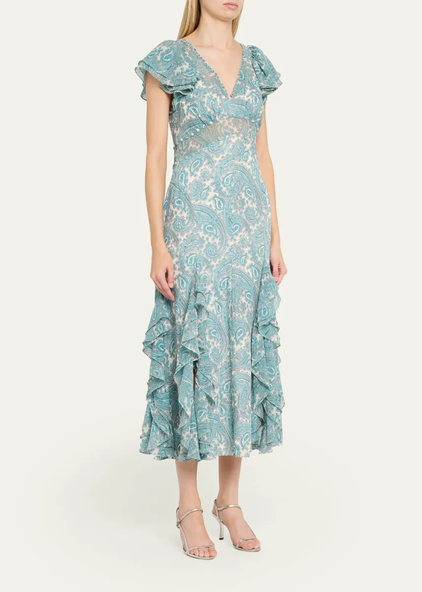 Cinq à Sept Hendrix Paisley Maxi Dress | Thumbnail 4 Cinq à Sept Hendrix Paisley Maxi Dress | Thumbnail 4