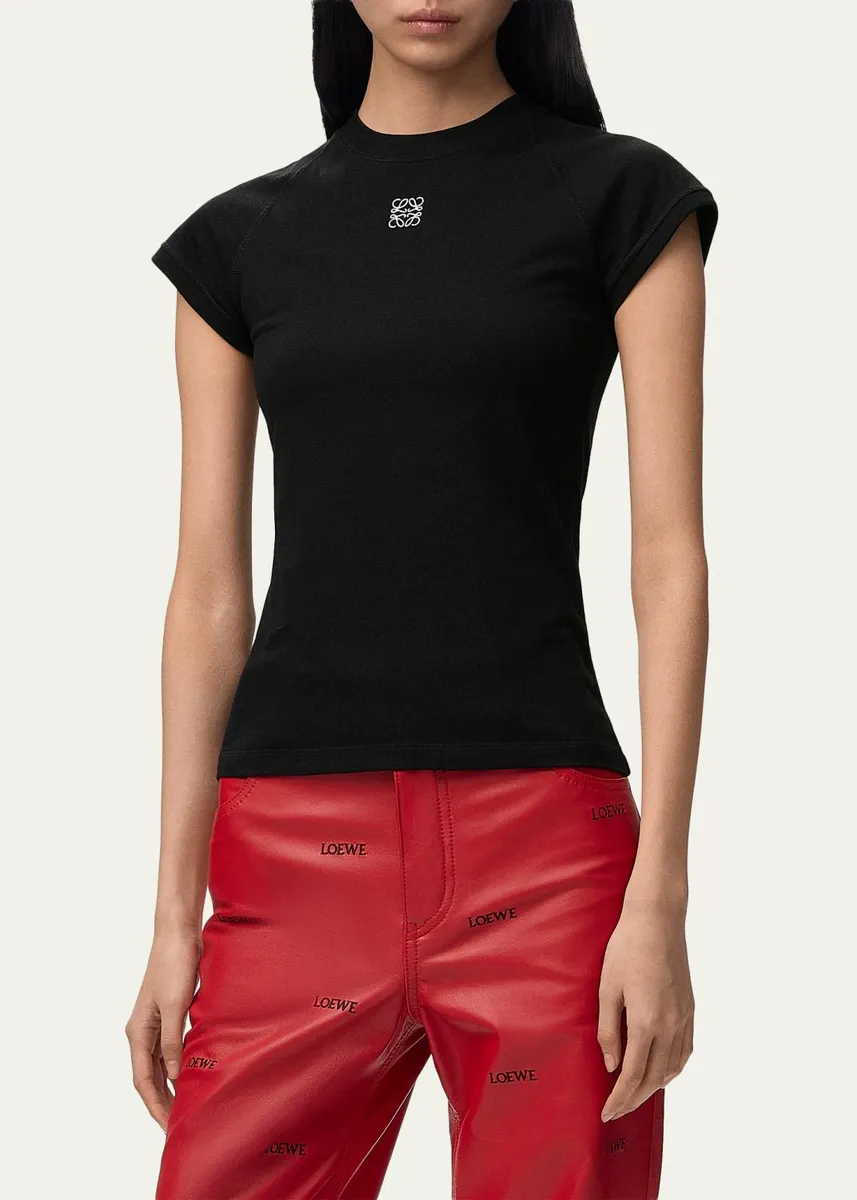 Loewe Small Fit Cap-Sleeve T-Shirt | Thumbnail 4