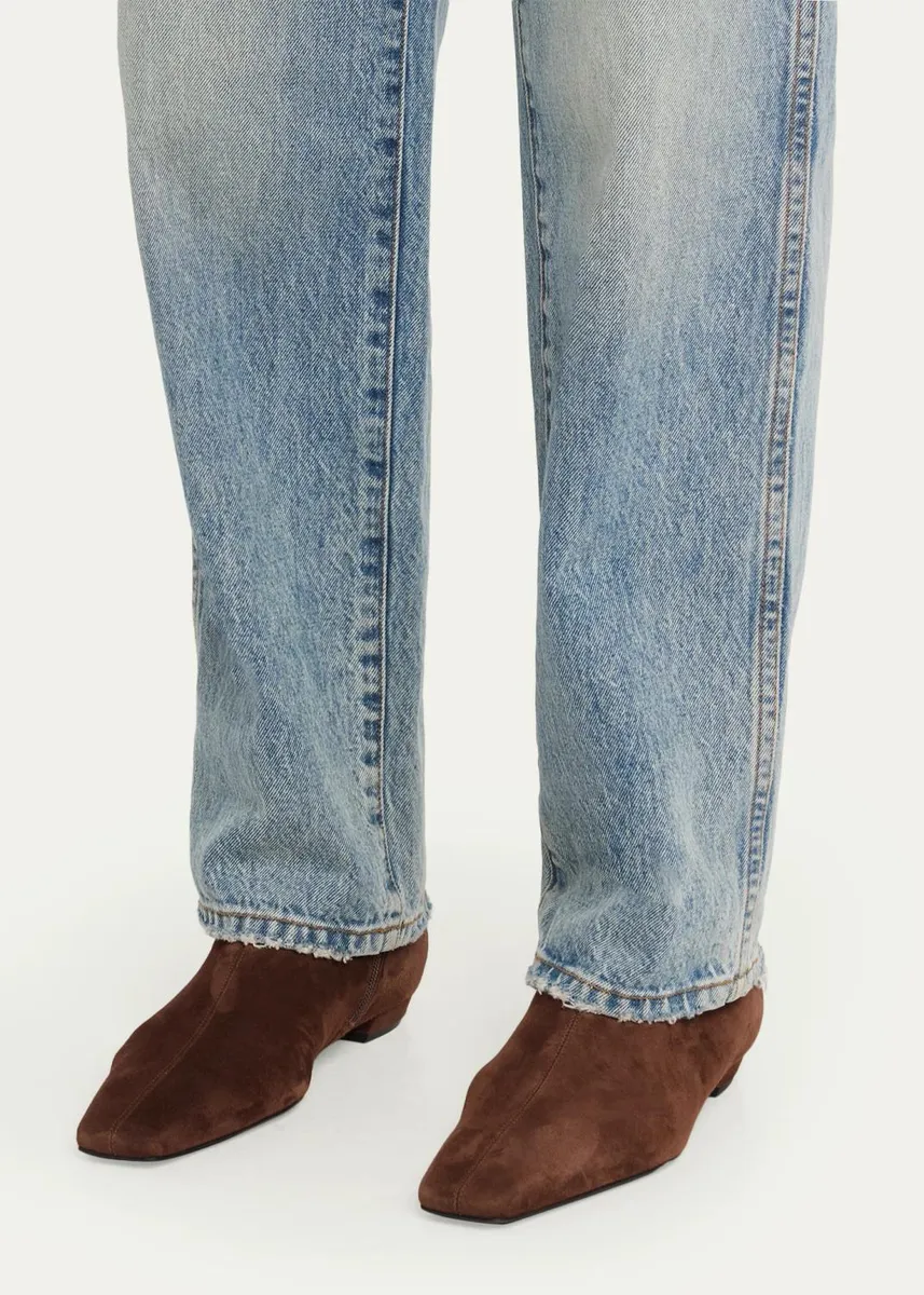 Proenza Schouler Trap Suede Zip Booties | Thumbnail 2 Proenza Schouler Trap Suede Zip Booties | Thumbnail 2
