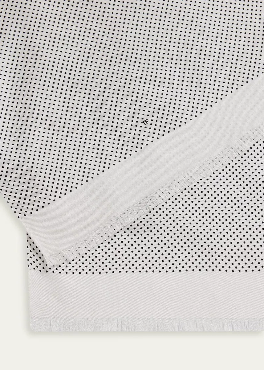 Tom Ford Micro Polka Dot Silk Scarf | Thumbnail 4