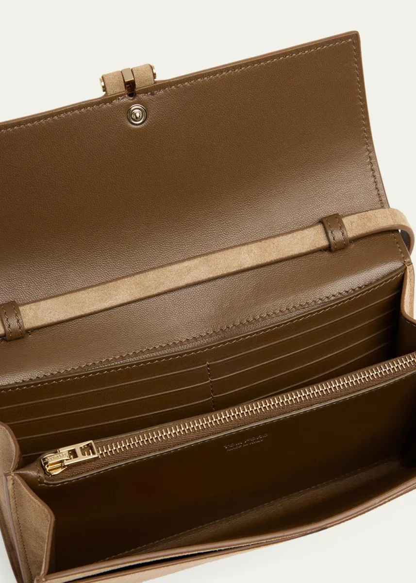 Tom Ford Suede Hanging T Crossbody Wallet | Thumbnail 4