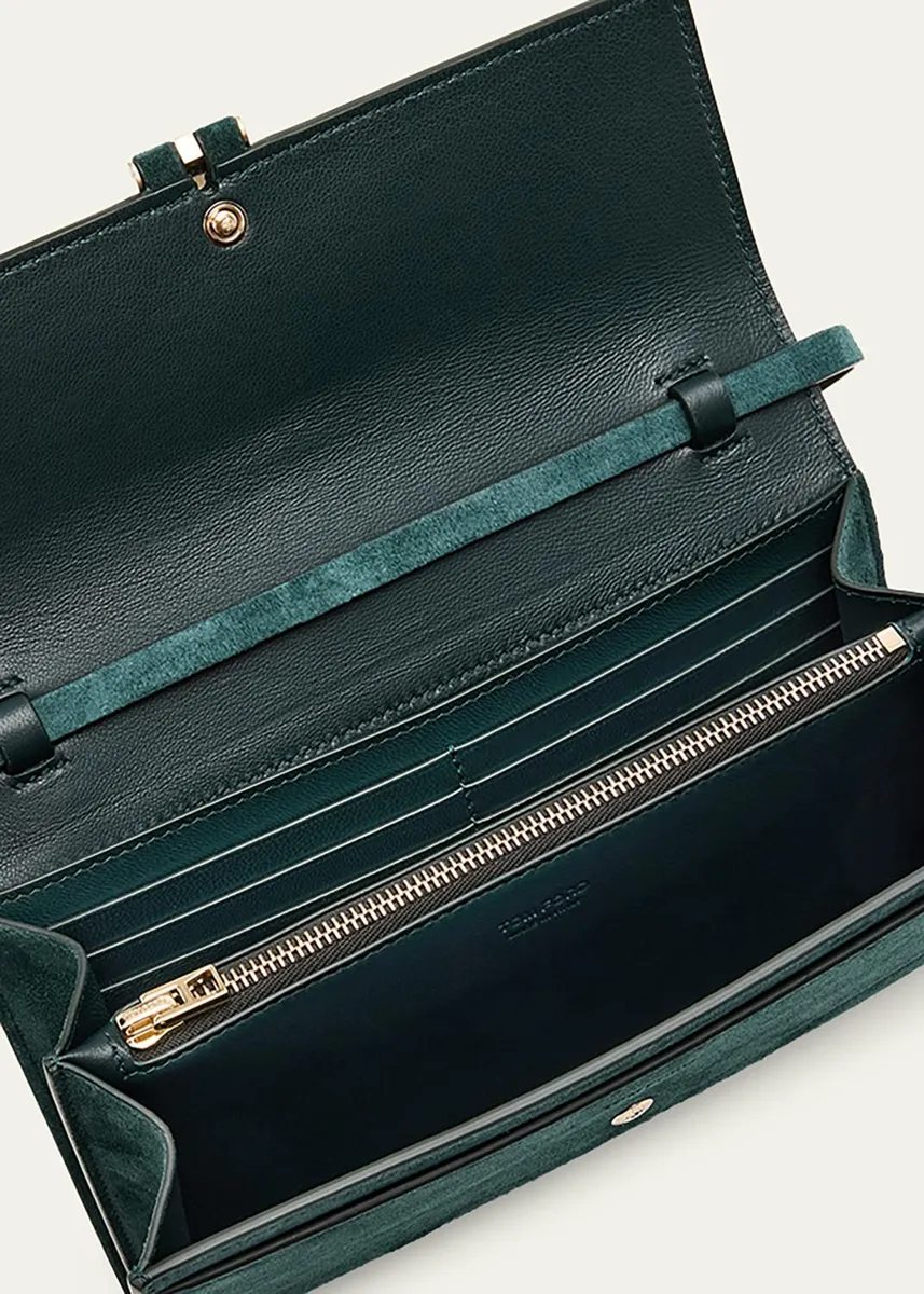 Tom Ford Suede Hanging T Crossbody Wallet | Thumbnail 8