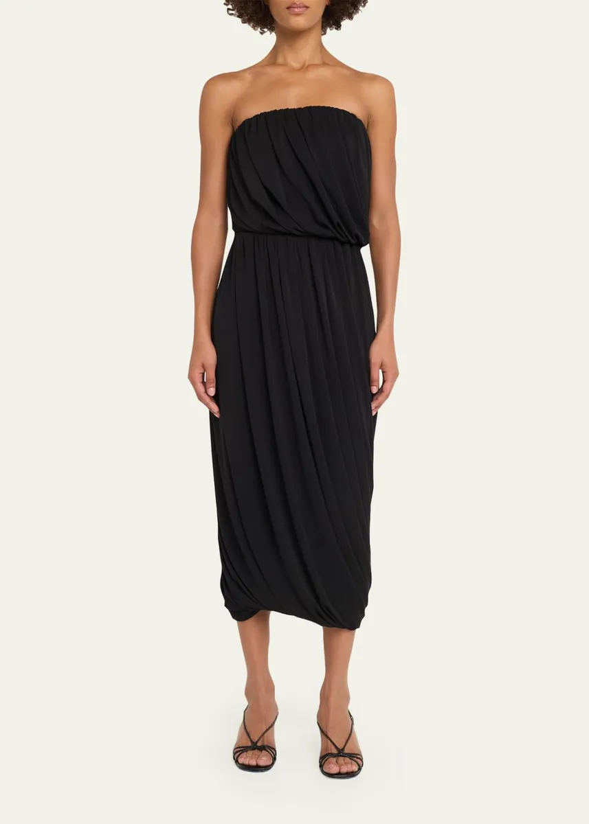 Cinq à Sept Calden Draped Midi Skirt | Thumbnail 2