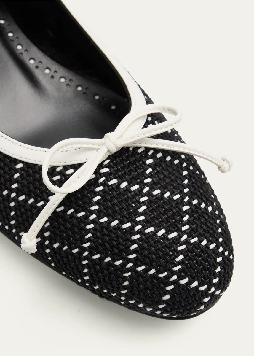 Manolo Blahnik Verallim Raffia Ballerina Flats | Thumbnail 3 Manolo Blahnik Verallim Raffia Ballerina Flats | Thumbnail 3