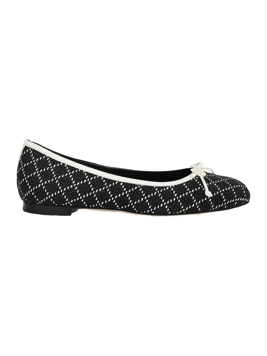 Verallim Raffia Ballerina Flats