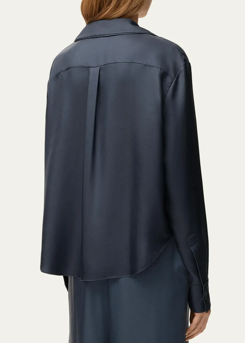 Loewe Silk Twill Pajama Shirt | Thumbnail 3 Loewe Silk Twill Pajama Shirt | Thumbnail 3