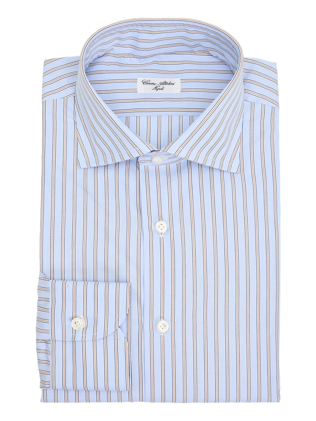 Cesare Attolini Men's Cotton Multi-Stripe Dress Shirt