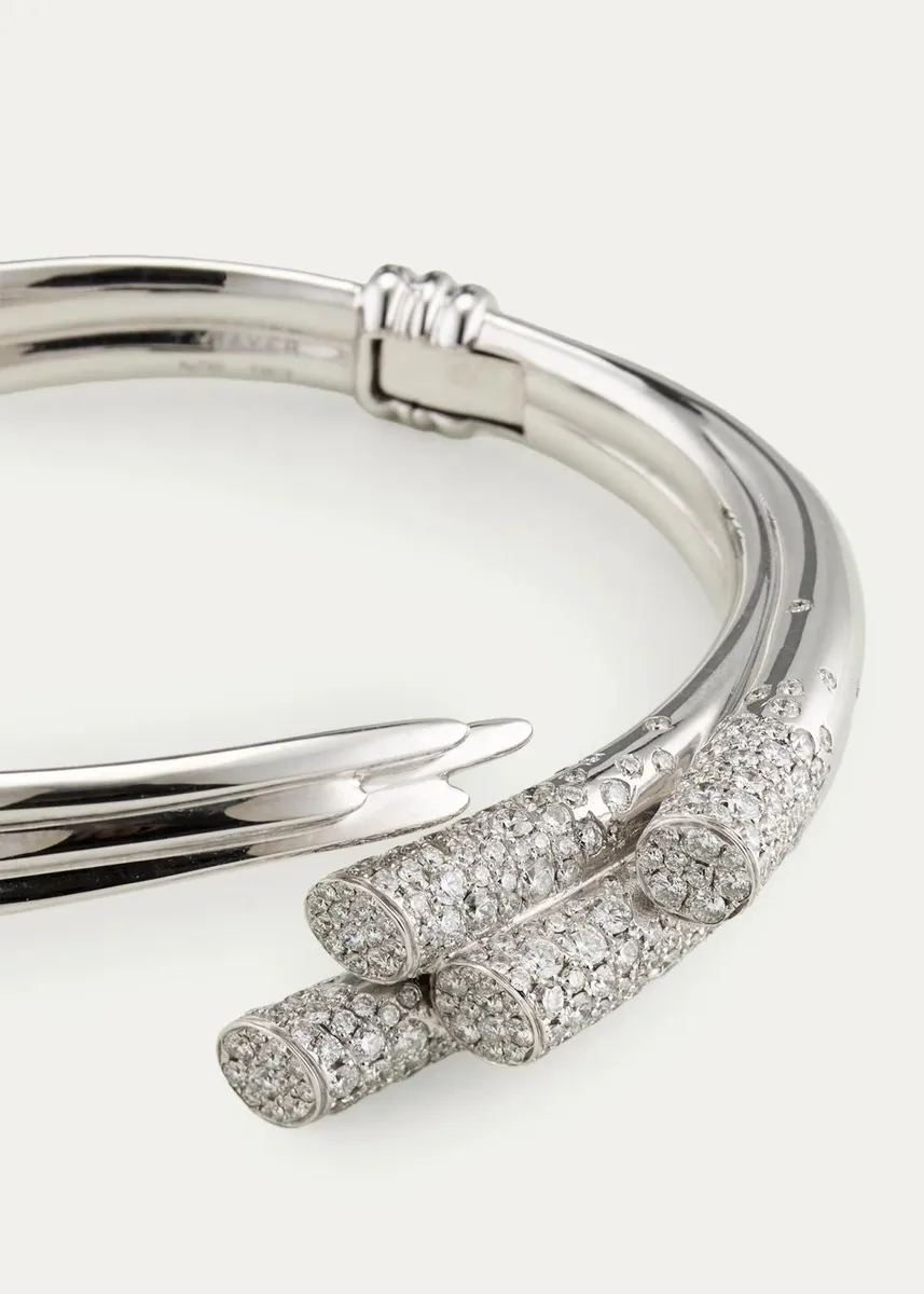 TABAYER 18K White Gold Diamond Sheaf Bracelet | Thumbnail 3 TABAYER 18K White Gold Diamond Sheaf Bracelet | Thumbnail 3