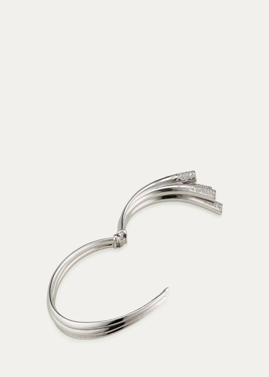 TABAYER 18K White Gold Diamond Sheaf Bracelet | Thumbnail 4 TABAYER 18K White Gold Diamond Sheaf Bracelet | Thumbnail 4