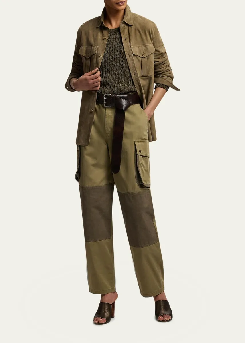 Ralph Lauren Collection Landry Lamb-Suede Shirt | Thumbnail 2