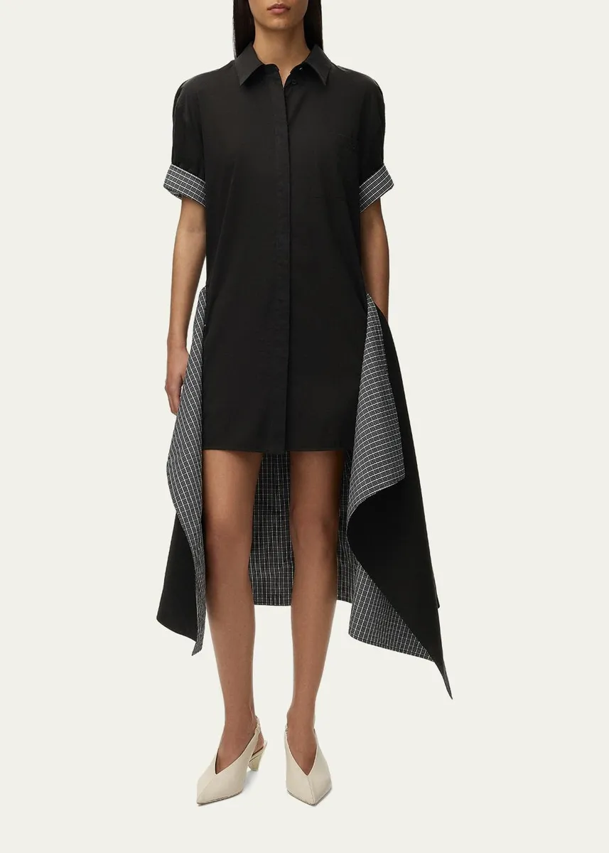 Loewe Wrapped Short-Sleeve Midi Shirtdress | Thumbnail 4