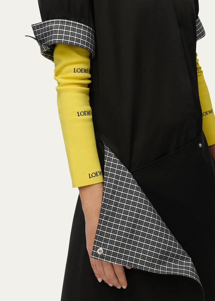 Loewe Wrapped Short-Sleeve Midi Shirtdress | Thumbnail 5