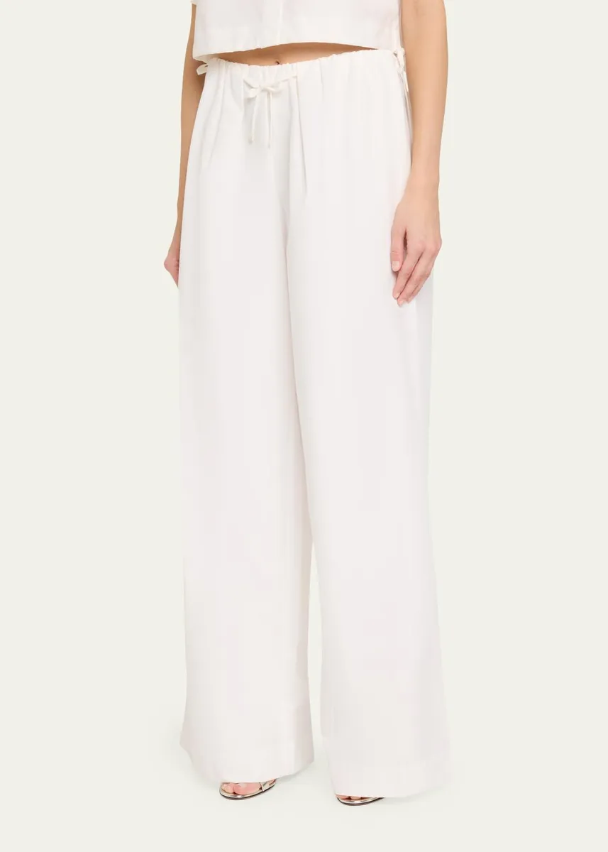 Simkhai Rhea Wide-Leg Cotton Pants | Thumbnail 4 Simkhai Rhea Wide-Leg Cotton Pants | Thumbnail 4