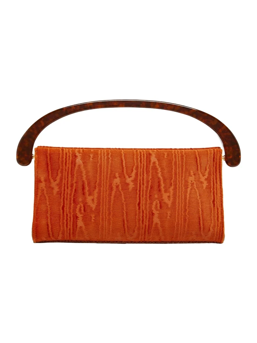 Dries Van Noten Moire Resin Top-Handle Bag