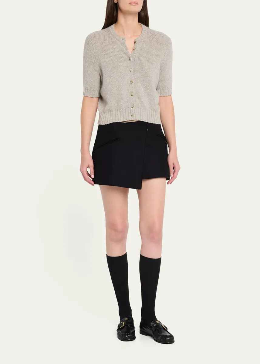 Miu Miu Crinkled Leather Buckled Moccasin Loafers | Thumbnail 3