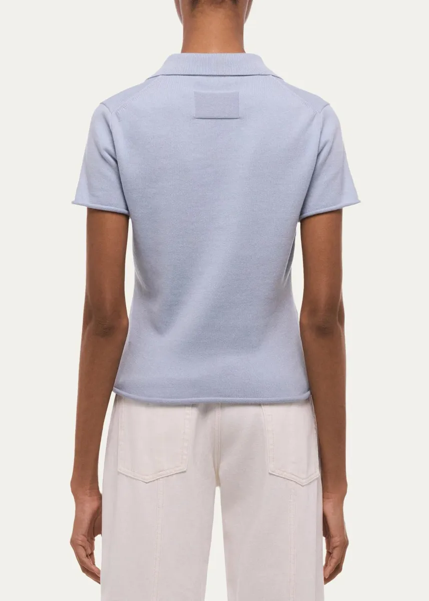 Helmut Lang Short-Sleeve Shrunken Polo Shirt | Thumbnail 3 Helmut Lang Short-Sleeve Shrunken Polo Shirt | Thumbnail 3