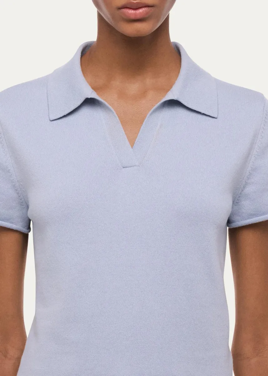 Helmut Lang Short-Sleeve Shrunken Polo Shirt | Thumbnail 5 Helmut Lang Short-Sleeve Shrunken Polo Shirt | Thumbnail 5