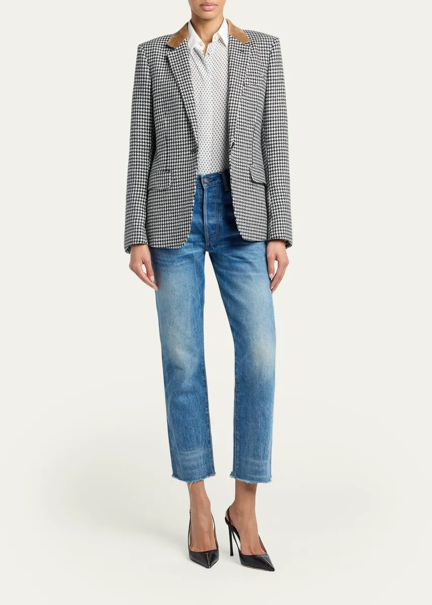 Tom Ford Cashmere Houndstooth Single-Breasted Jacket | Thumbnail 2 Tom Ford Cashmere Houndstooth Single-Breasted Jacket | Thumbnail 2