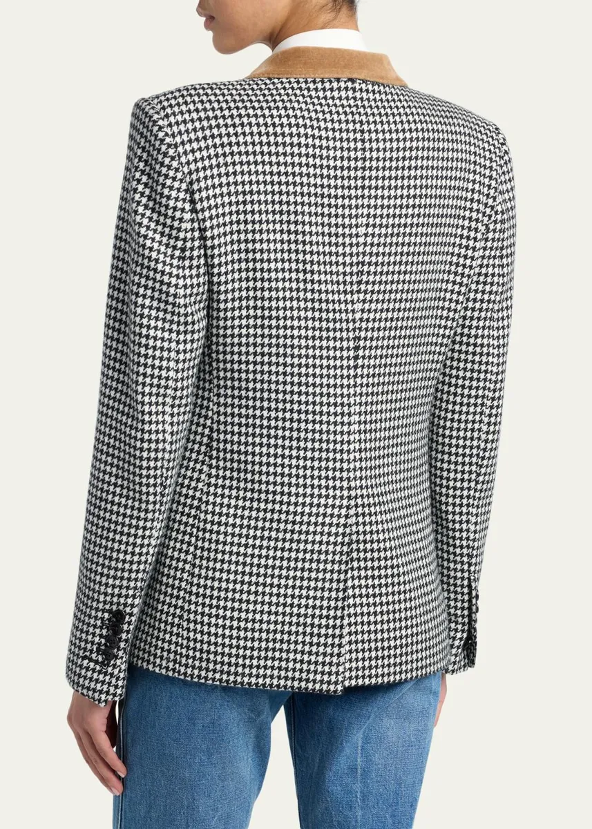 Tom Ford Cashmere Houndstooth Single-Breasted Jacket | Thumbnail 3 Tom Ford Cashmere Houndstooth Single-Breasted Jacket | Thumbnail 3