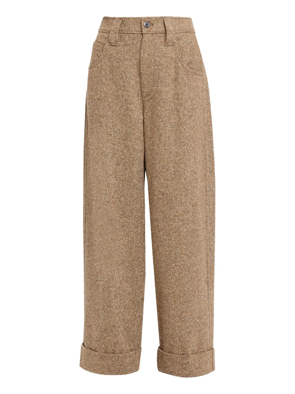 Brunello Cucinelli Donegal Wool Relaxed Trousers
