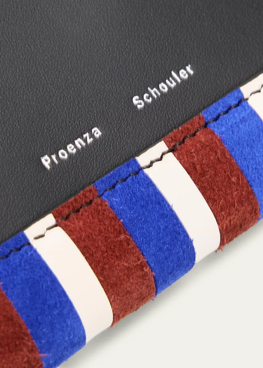 Proenza Schouler Striped Suede and Leather Pouch Bag | Thumbnail 5