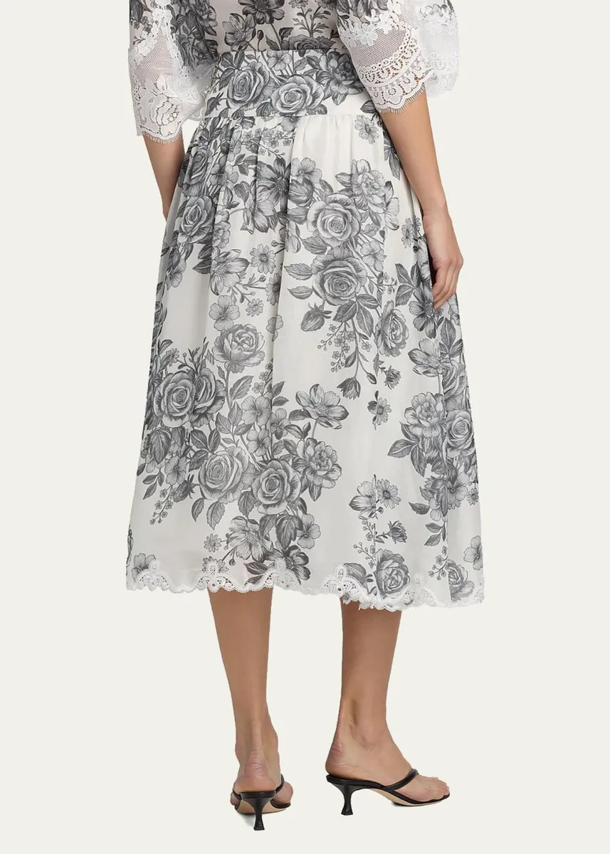 Kobi Halperin Lidia Floral-Print Midi Skirt | Thumbnail 3 Kobi Halperin Lidia Floral-Print Midi Skirt | Thumbnail 3