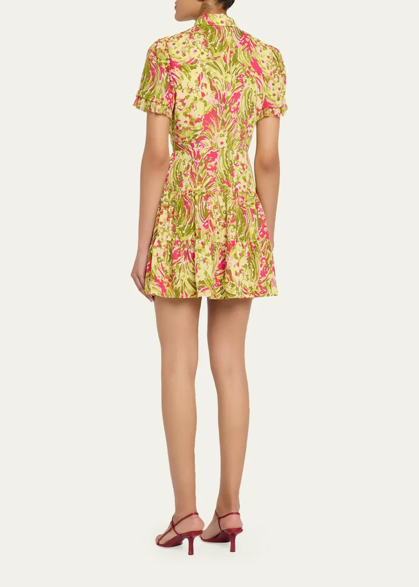 Cinq à Sept Kari Daisy Swirl Mini Dress | Thumbnail 3