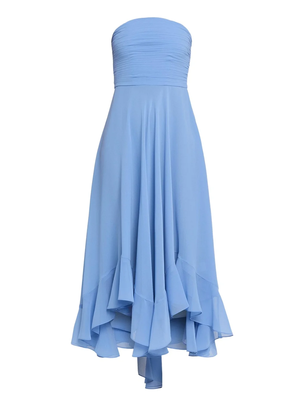 Louisa Strapless Chiffon Dress