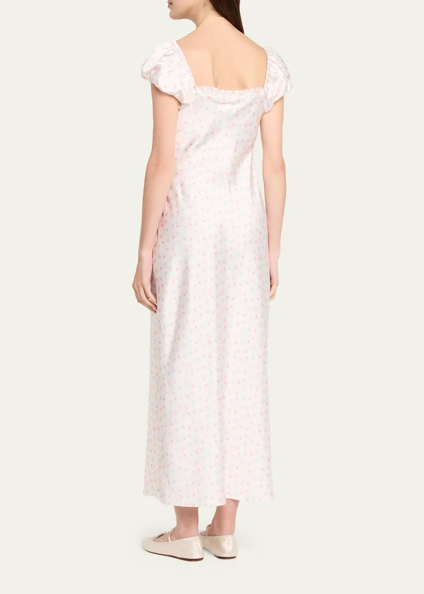 LoveShackFancy Epone Floral Puff-Sleeve Maxi Dress | Thumbnail 3 LoveShackFancy Epone Floral Puff-Sleeve Maxi Dress | Thumbnail 3