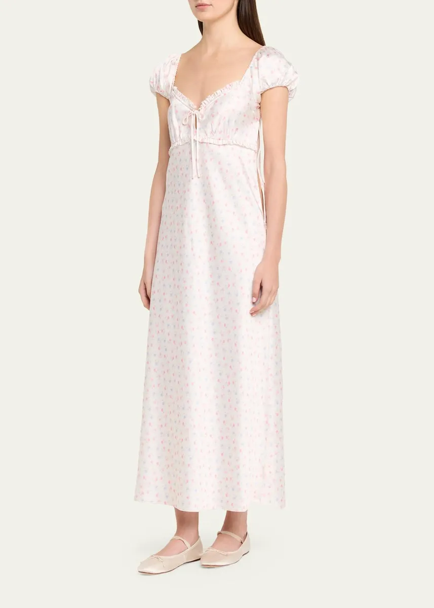 LoveShackFancy Epone Floral Puff-Sleeve Maxi Dress | Thumbnail 4 LoveShackFancy Epone Floral Puff-Sleeve Maxi Dress | Thumbnail 4