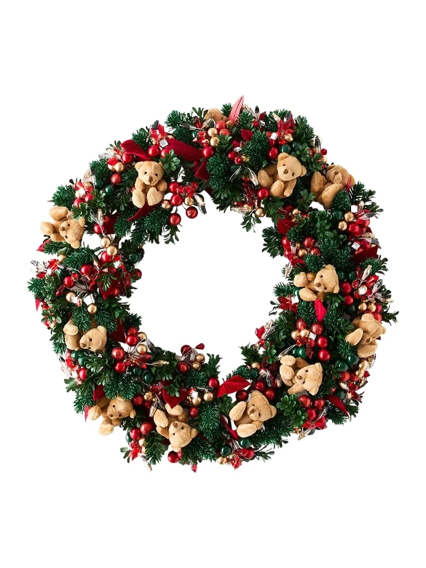 Beary Christmas 20" Wreath