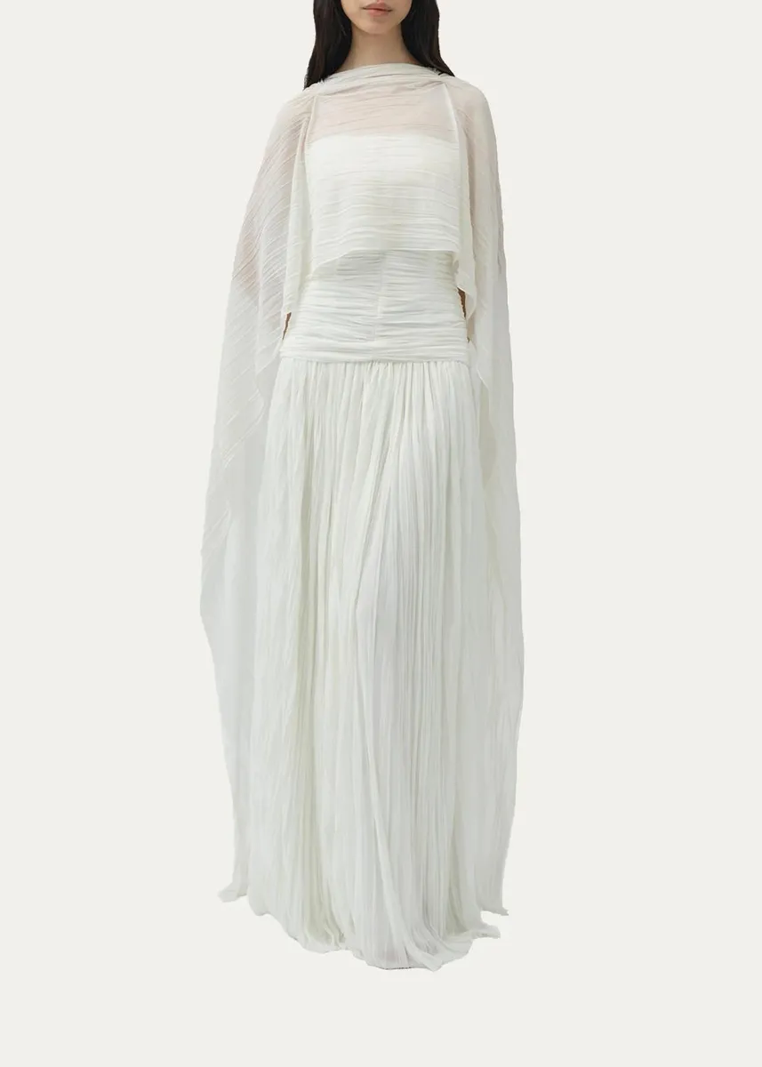 Simkhai Genoa Sheer Jersey Cape | Thumbnail 2 Simkhai Genoa Sheer Jersey Cape | Thumbnail 2