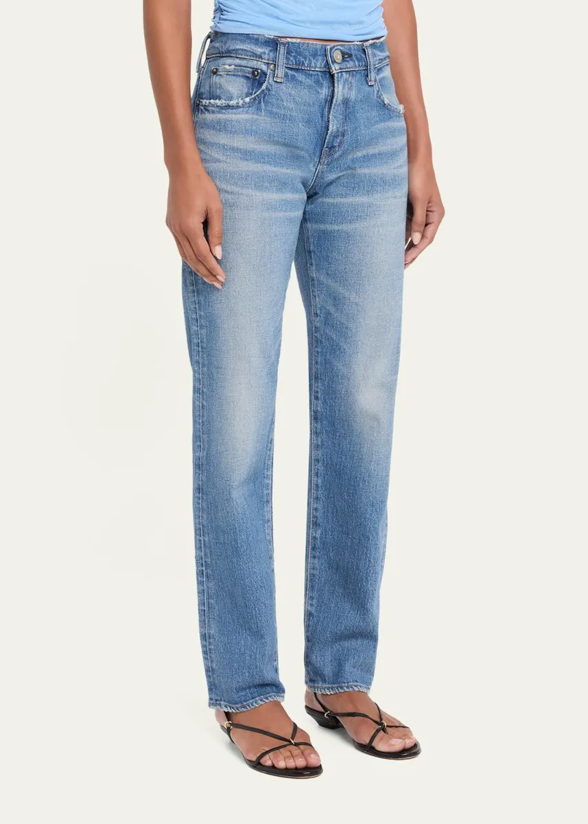 Moussy Vintage Slim Straight Jeans | Thumbnail 4 Moussy Vintage Slim Straight Jeans | Thumbnail 4